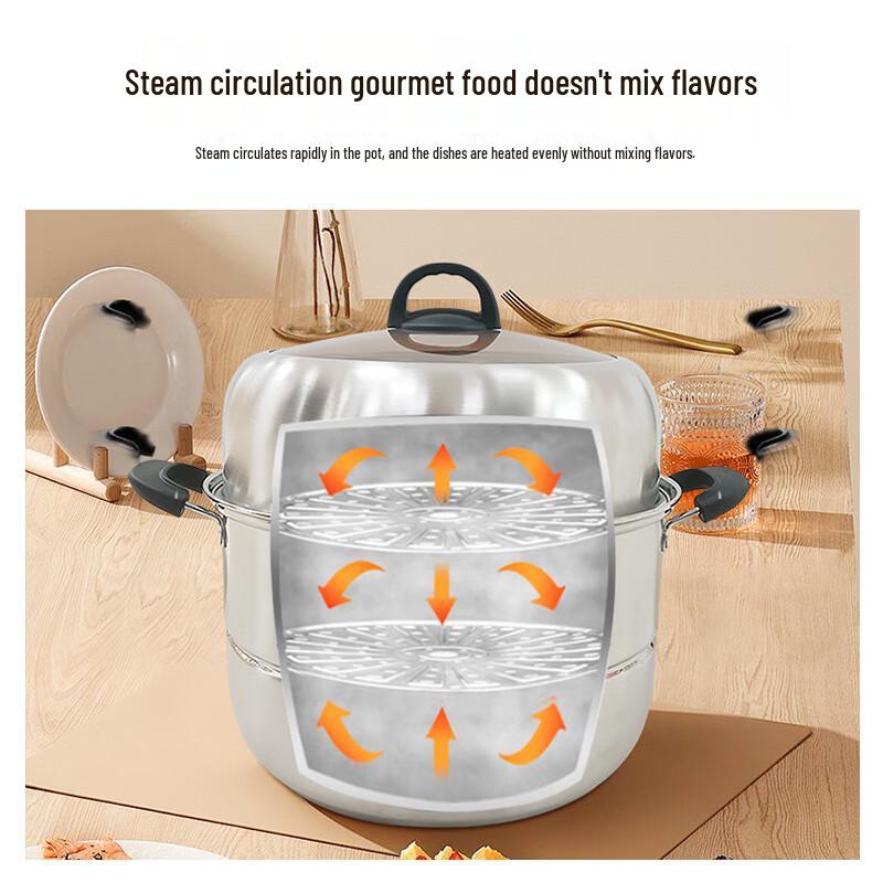 HOCUF Multi-layer Stainless Steel Steamer Pot