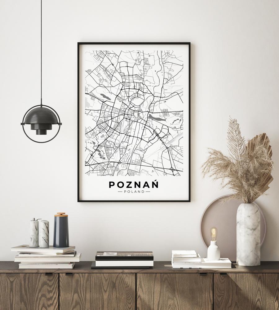 Poster City Plan Poznań
