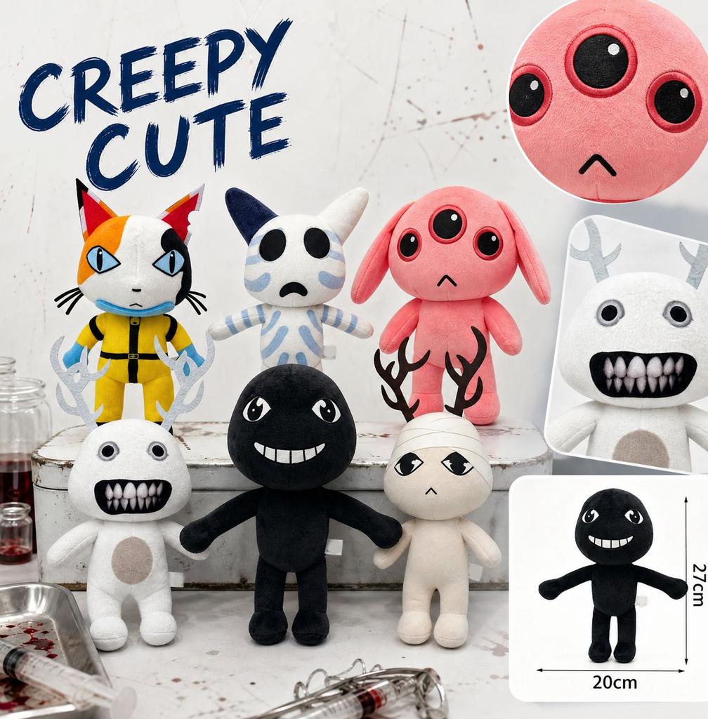 Quirky Animal Plush Stuffed Animal Doll, Soft Cute Plushie Toy for Kids and Adults
