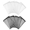 10Pcs Fish Tank Mesh Filter Bag Aquarium Filter Bag Zipper Mesh Pouch 30x20cm White Black Ceramic Ring Activated Carbon Volcanic