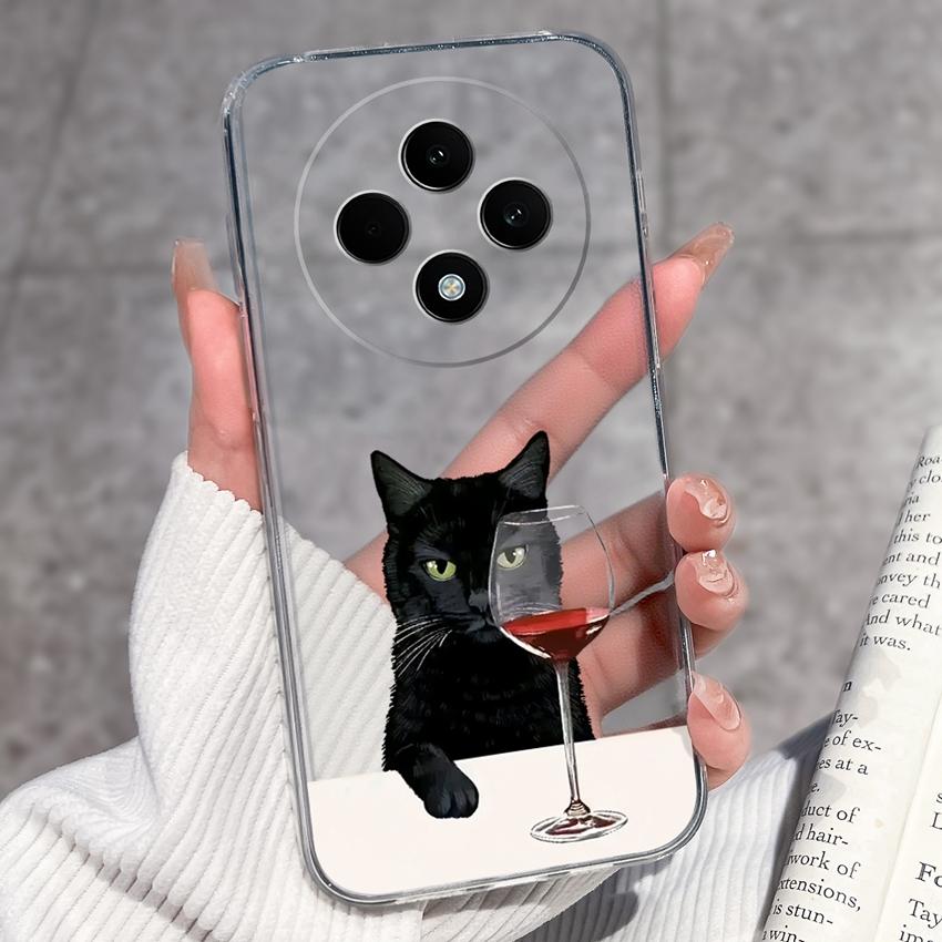 For OPPO F27 F29 F21 F19 F17 F11 Pro F15 F7X Phone Cover Cute Panda Piggy Patterns Transparent Ultra Thin TPU Premium Protection Case For OPPO Housing