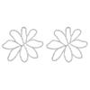 Chic European & American Statement Alloy Flower Earrings - Vintage Elegant Style for Women