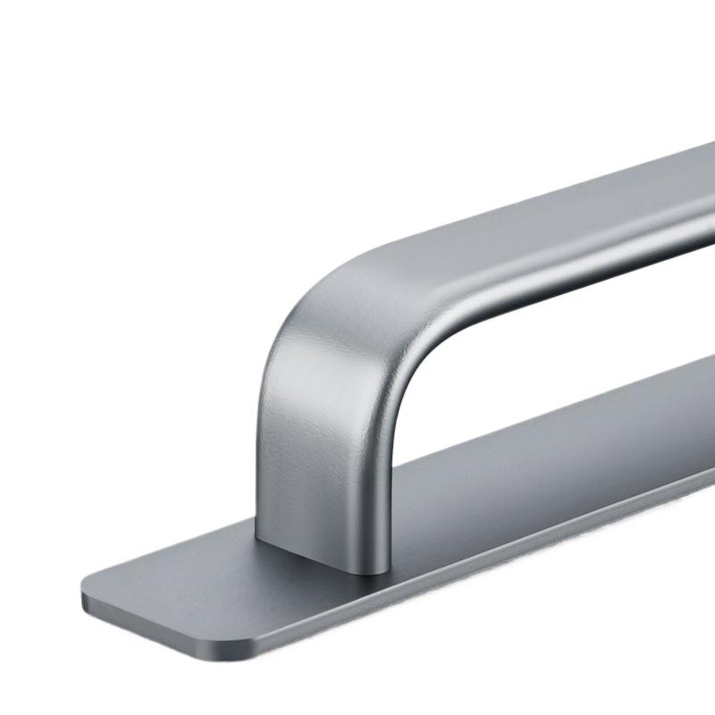 Aluminum Alloy Handle Glass Sliding Door Window Drawer Wardrobe Drill-free Push-pull Bathroom Sticker Door Handle