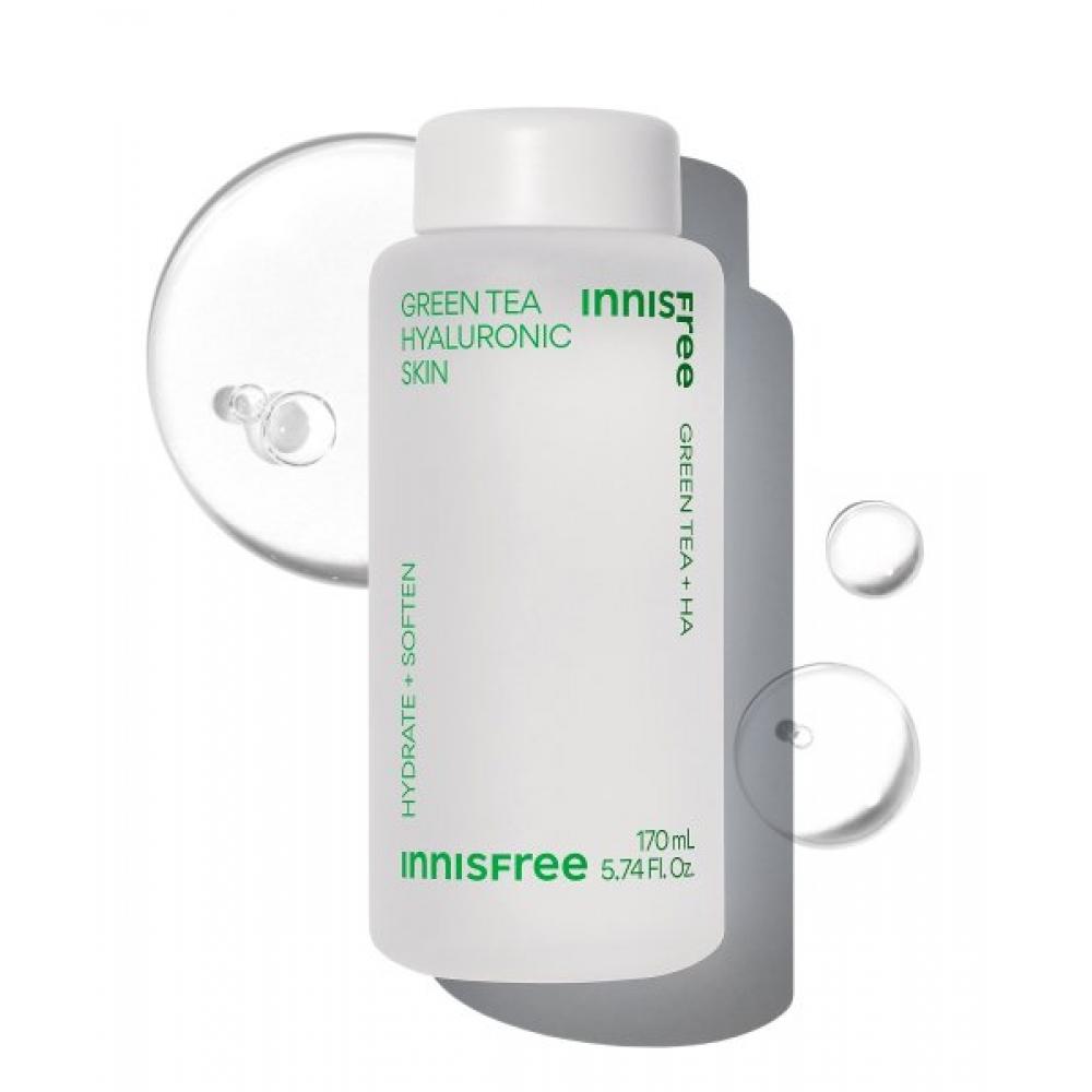 Innisfree Зеленый чай с гиалуроновой кислотой для кожи 170 мл FREE