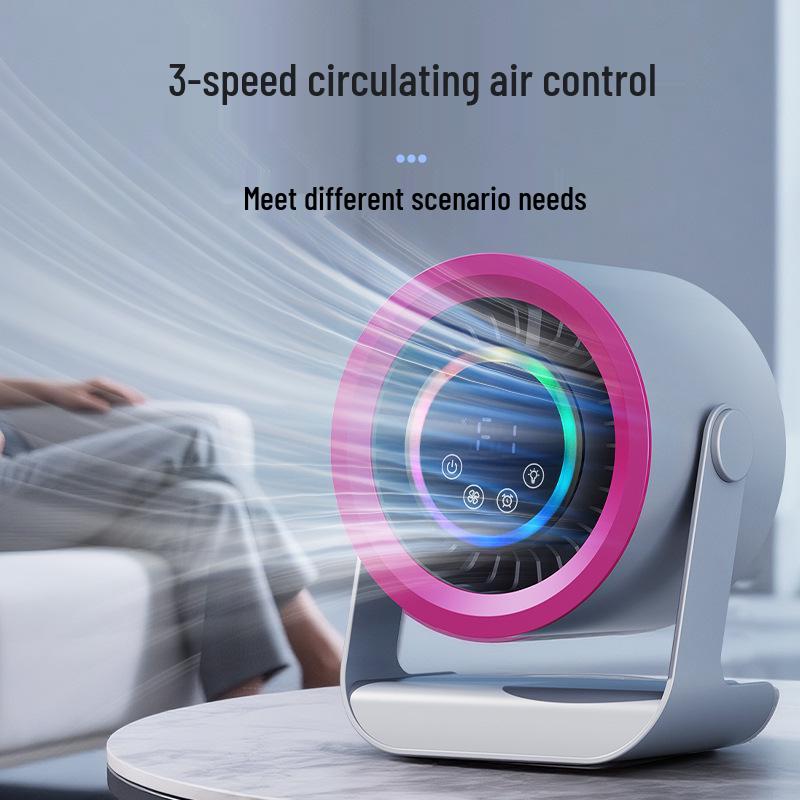 

Portable Rechargeable Mini Desktop Fan - Silent, Strong Wind Circulation for Office or Travel 18.5*16*18 CM чёрный