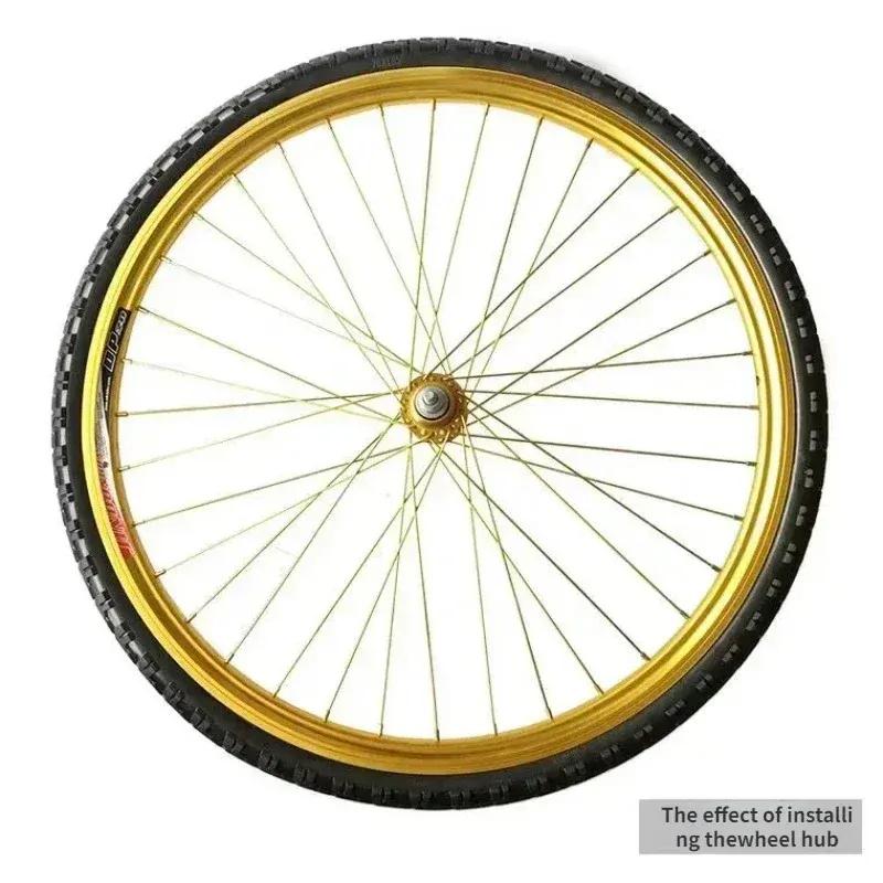 Bicycle Tires Airless Solid Bike Tire 20/24/26 Inch X 1.50/1.95/1 3/8 Solid Tire Puncture-Proof No Inner Tube