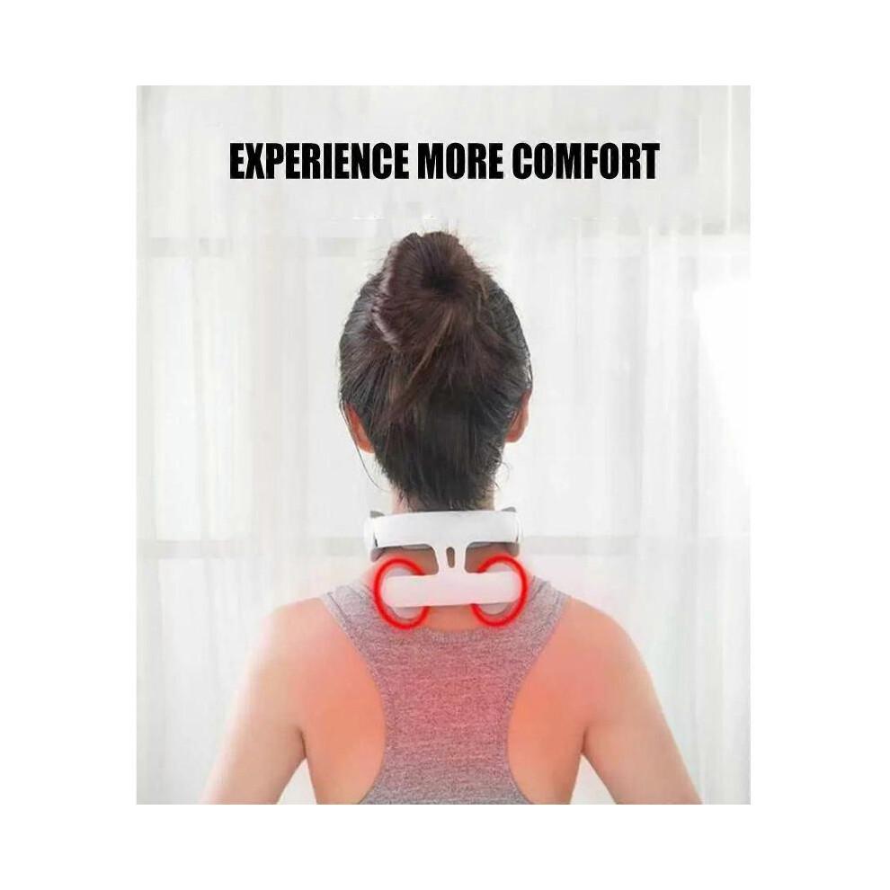 Massageador de Pescoço Neuro Pulse com Calor, Massageador de Pescoço Shiatsu Pulse para Alívio da Dor, Massageador de Pescoço Portátil para Homens Mulheres