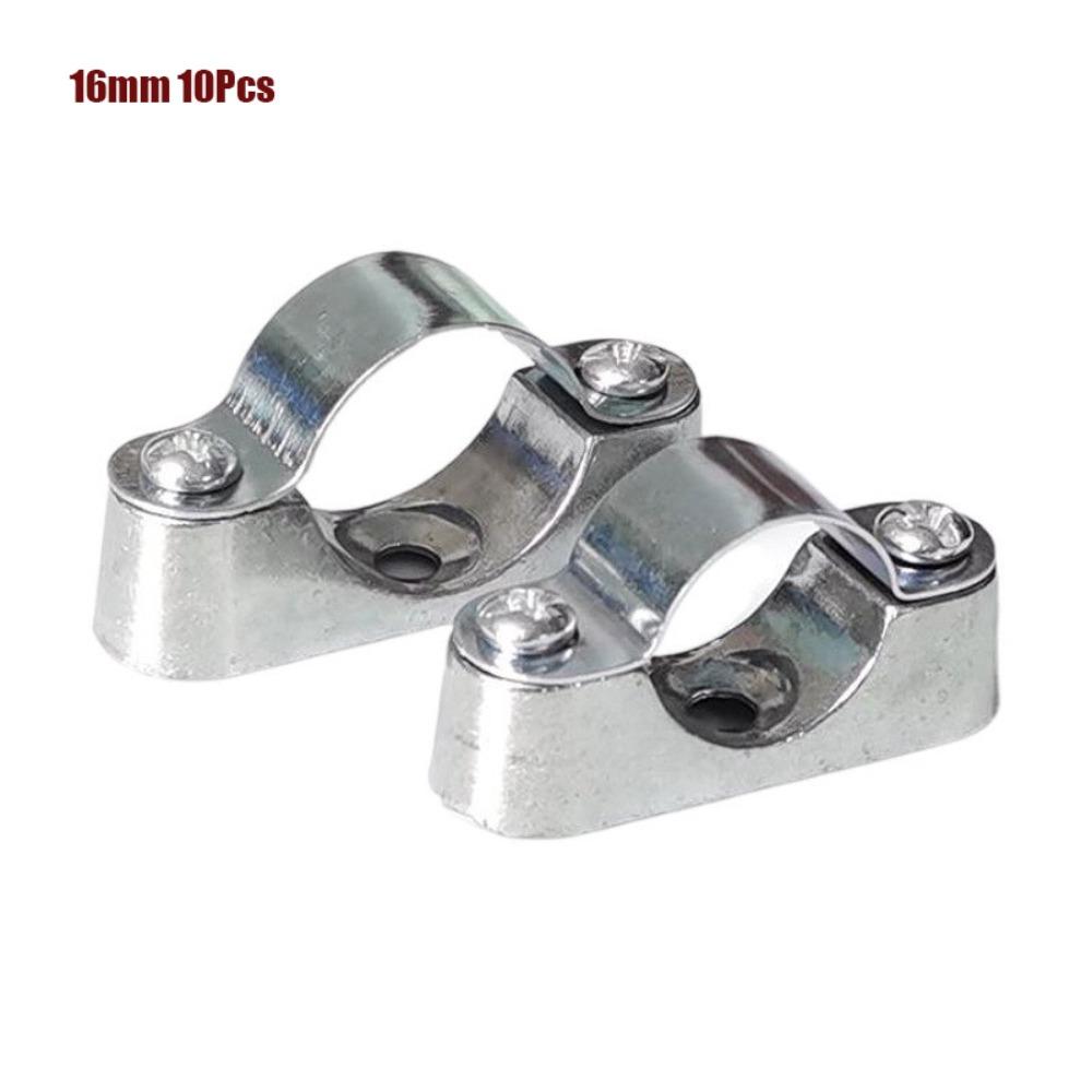 

5/10Pcs 16mm-50mm Adjustable Pipe Clamp Hardware Fastener Aluminum Alloy / 304 Stainless Steel Hardware Fastener Fixed Clip