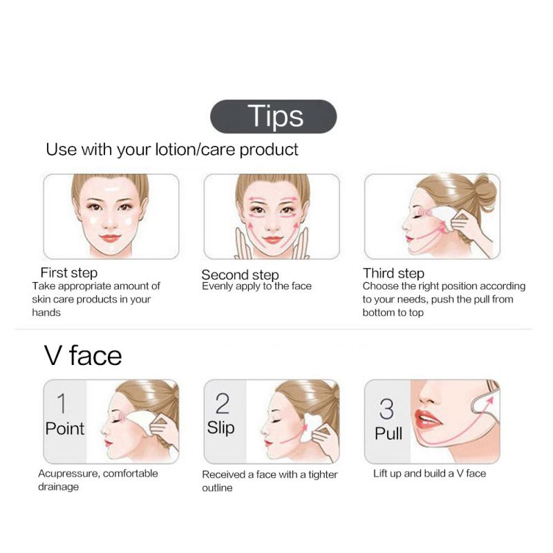 Natural Stone Crystal Gouache Scraper Rose Quartz Gua Sha Tool Neck Massager For Face Lifting Wrinkle Remover Beauty Health Gift