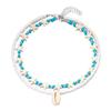 Bohemian Ocean Style Beaded Necklace with Pearls, Starfish, and Shells