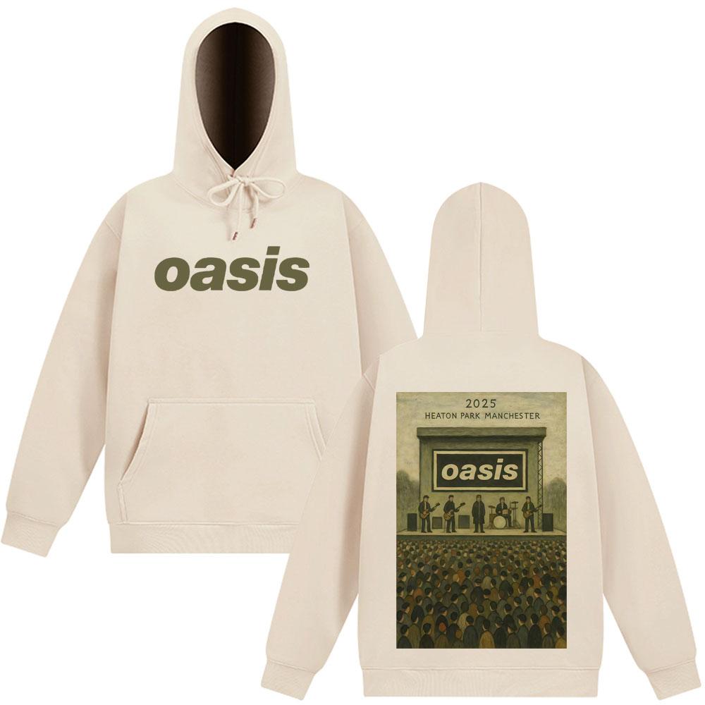 Oasis At Heaton Park Vintage Graphic Hoodies Men Women Sportswear Winter Oversized Fleece Harajuku Casual Pullover