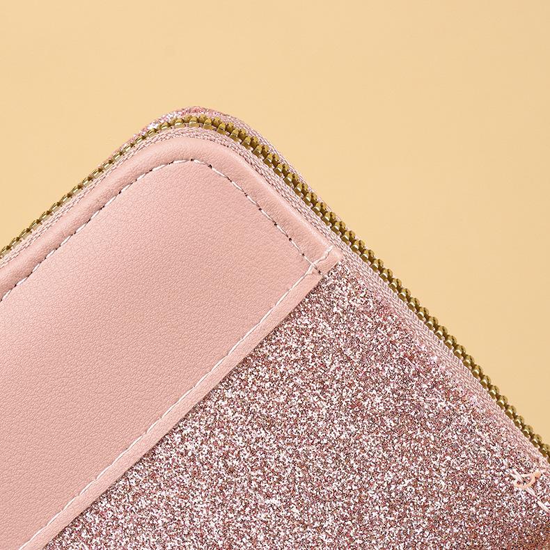 Cüzdan Uzun Kadın Fermuarlı Cüzdan Kadın Kore Versiyonu Ekleme Zıt Renk Püsküllü Çok Yönlü Kart Çantası Telefon Çantası