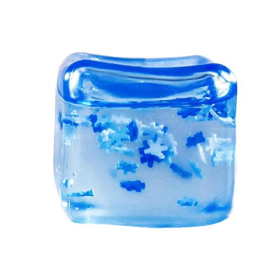 

1/2/4 шт. кубик стресса игрушка TPR медленный отскок снятие тревожности жидкость снежинка заполненный квадратный кубик льда давит сенсорная игрушка дети взрослые подарок 1pc