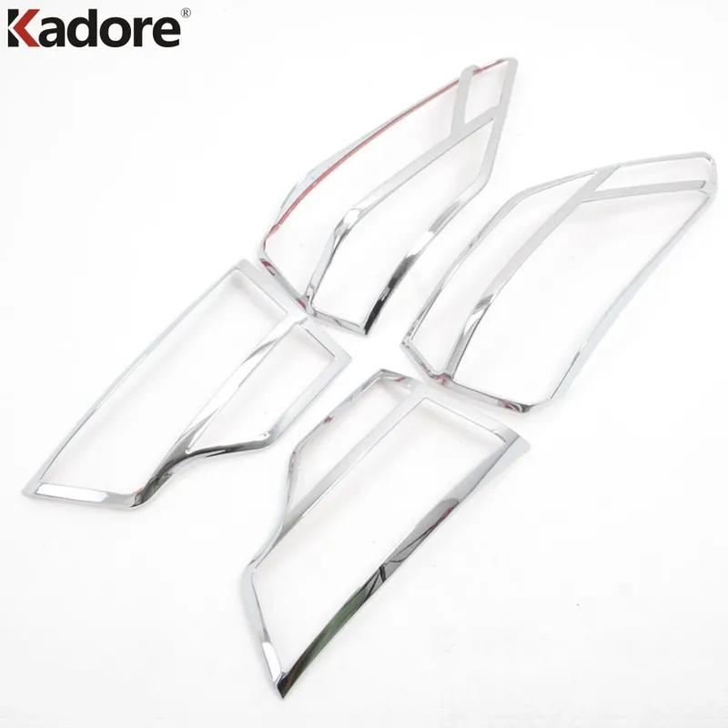Rear Tail Light Lamp Cover Trim For Toyota Highlander 2014 2015 2016 2017 2018  Chrome Car Taillight Frame Trims Accessories