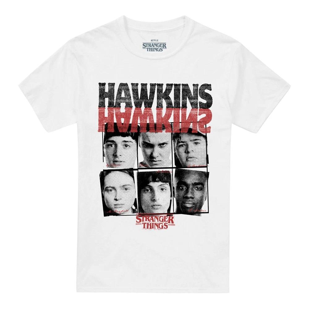 Stranger Things Hawkins Upside Down Unisex T-Shirt S-5XL, White S