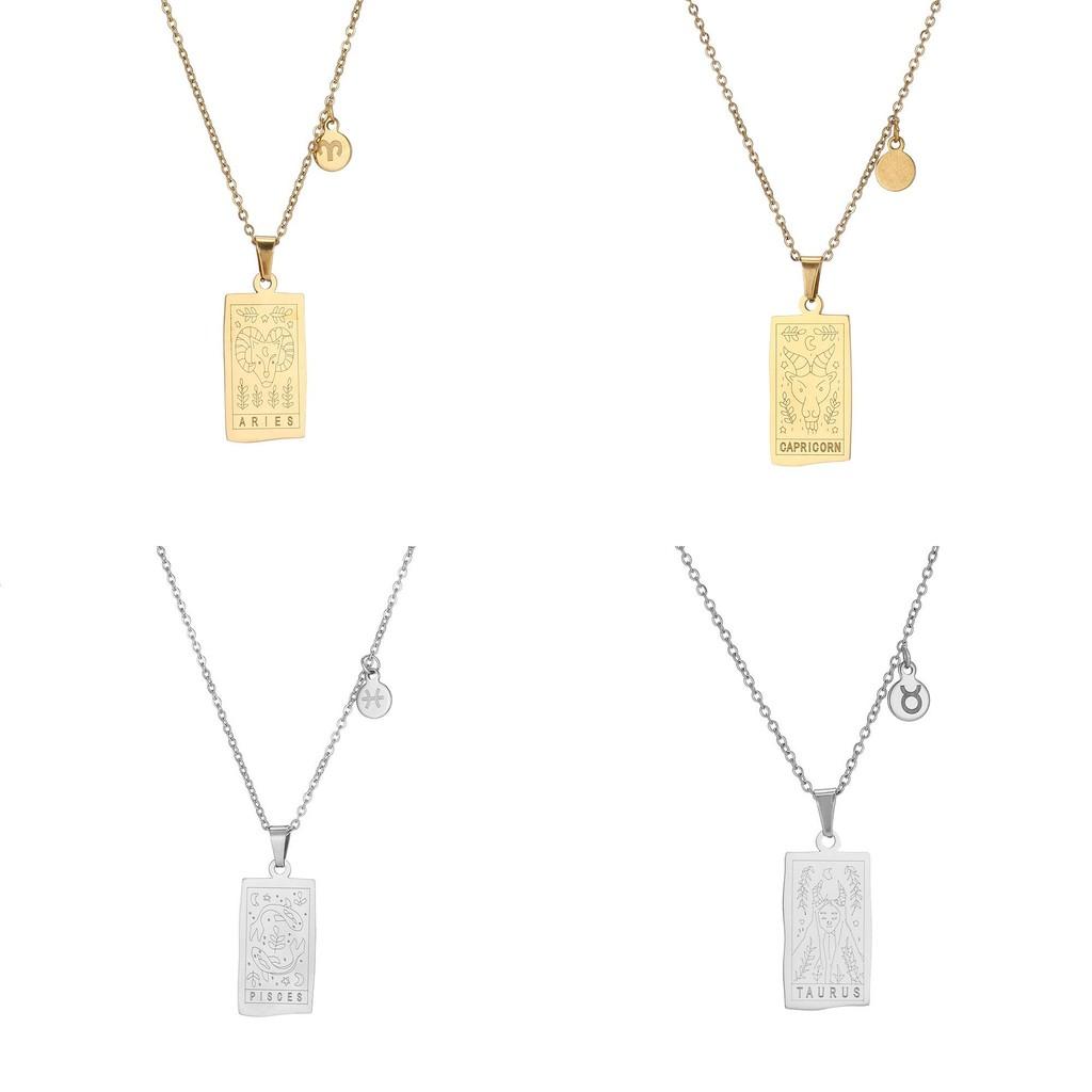 Zodiac Beautifully Crafted Pendant Necklace In Glamorous Gold And Silver For Lovers Astrology