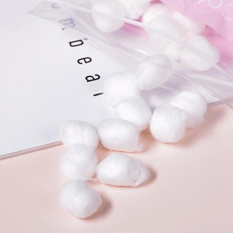 50/100/200 Stück Wattebällchen Nagellackentferner Reinigungsgerät Make-up Watte Nagelkunst Alkohol Desinfektion Zubehör