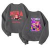 Children's Fashionable Lightweight Long-sleeved Round Neck Pullover With Pockets Printed Pullover