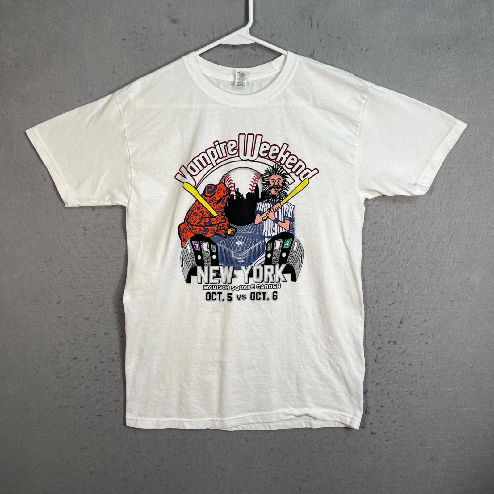 

Vampire Weekend New York Concert Tour T-Shirt Size Medium White 100% Cotton XL