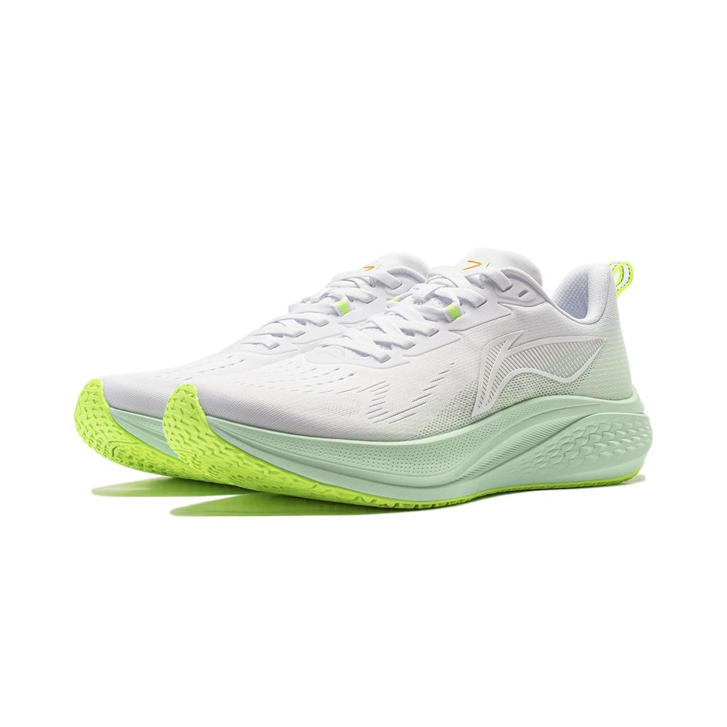 Li Ning Red Hare 7 Cushioning Slip Resistant Lightweight Low Top Running Shoes Women's White Green ARPV024-2