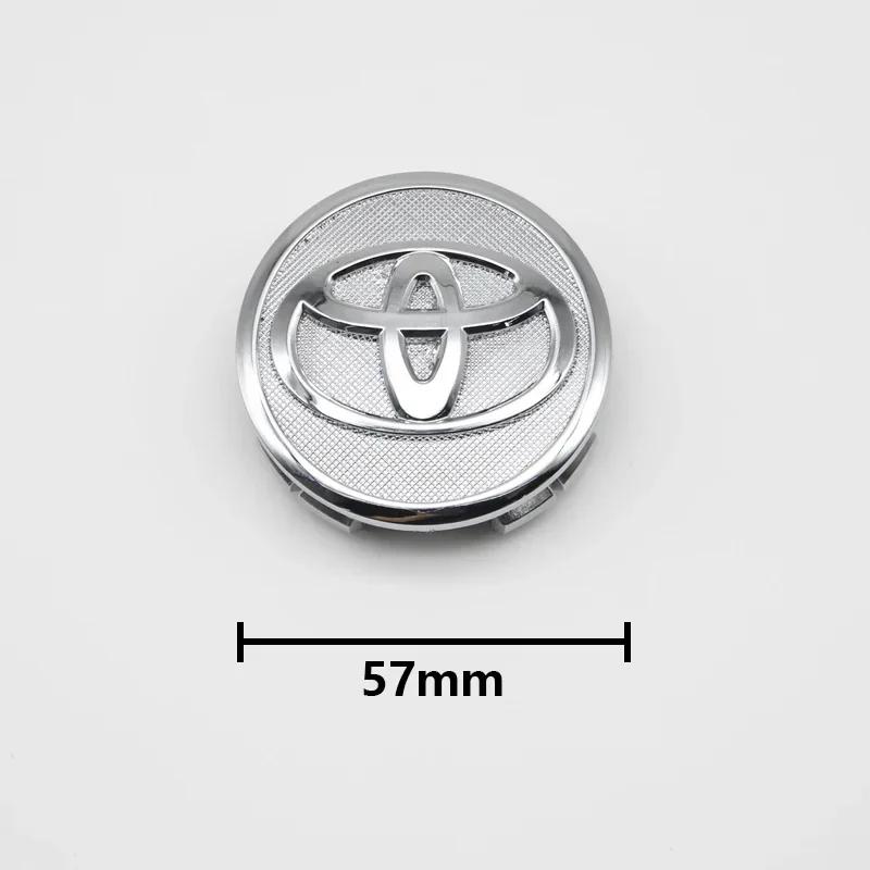 4pcs 57/62mm For Toyota Car Tyre Wheel Center Hub Cap Badge C-hr Prado Rav4 Yaris Hilux Prius Avensis Corolla Camry crown