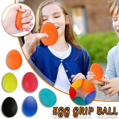 High-bounce Egg-type Grip Ball Hand Training Ball Silicone Jelly Feel Massage Ball Grip Trainer