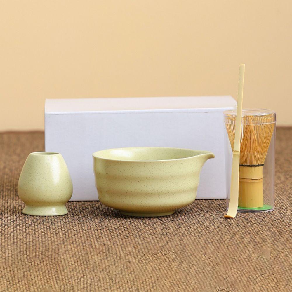 4ks Vintage Matcha Čajová Sada Keramická Matcha Chasen Sada Elegantní Stojan na Matcha Metličku Kit Čajovna