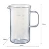 HARIO Beaker Server Crafts Science Capacity 600ml Transparent with Measuring Memory Heat Resistant Glass Made In Japan BV-600