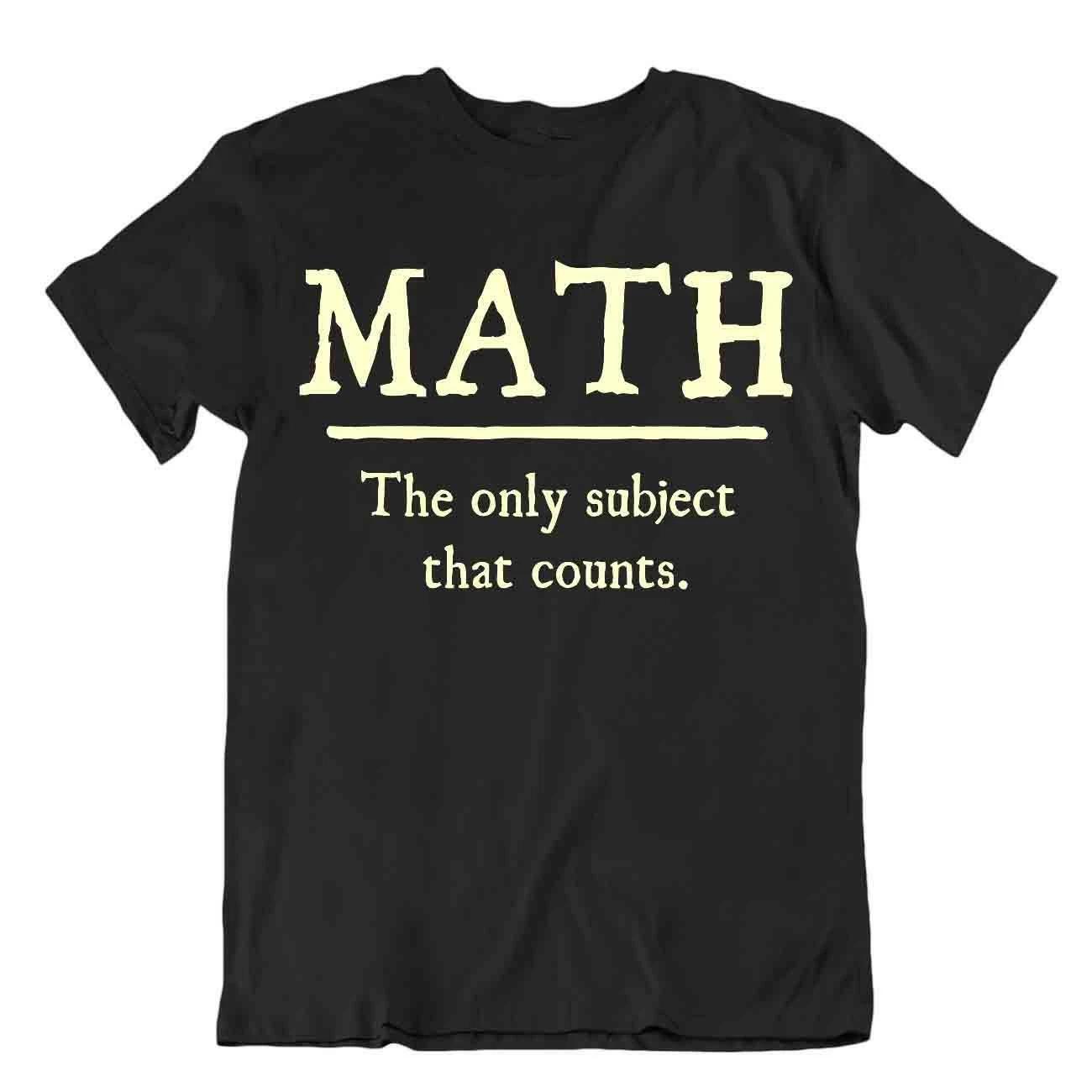Math The Only Subject That Counts T-Shirt School Education Comic Gift Tee TShirt 3XL