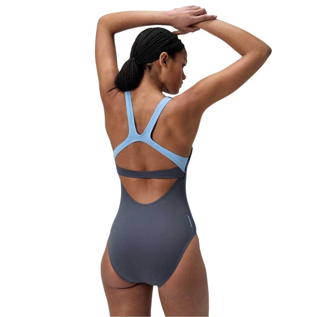 Speedo Womens/Ladies Square Neck Regular One Piece Swimsuit