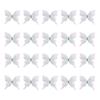 20PCS Embroidery Butterfly Appliques Sew On Patches for Sewing Craft Wedding Dress Clothing Decoration Hair Accessories