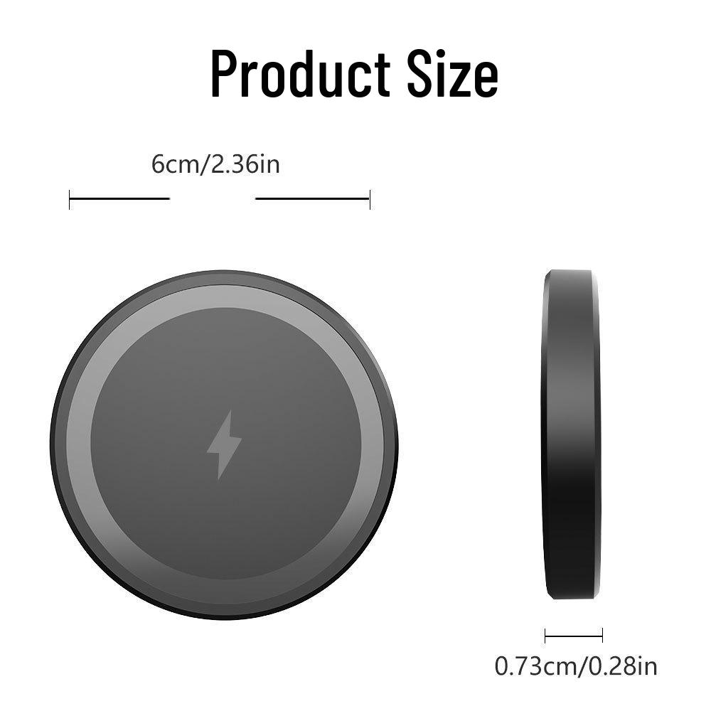 15W Magnetic Wireless Charger for iPhone 12-16, Magsafe Compatible for Fast Charging