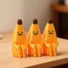 PLA Material Anxious Banana Ornaments Yellow Mini Model Desktop Toys  Home Decoration