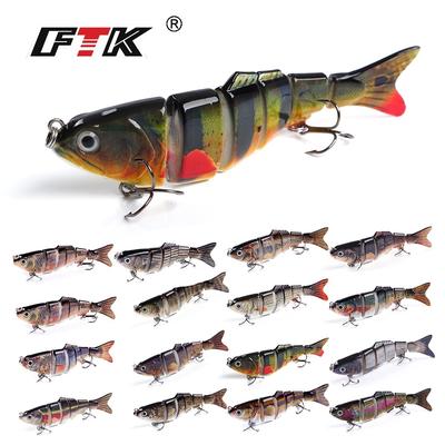 FTK 1 pièces 6 Sections dur coulant leurre de pêche poids 22g longueur 122mm