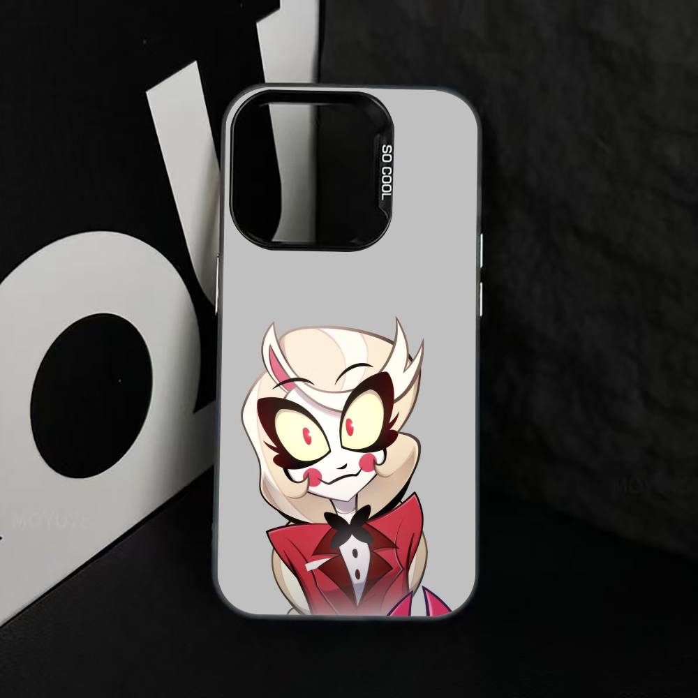 H-Hazbin C-Charlie Phone Case For iPhone 17,16,15,14,13,12,11 Plus,Pro Max,XS,Colorful Silver Phone Case Funda Cover