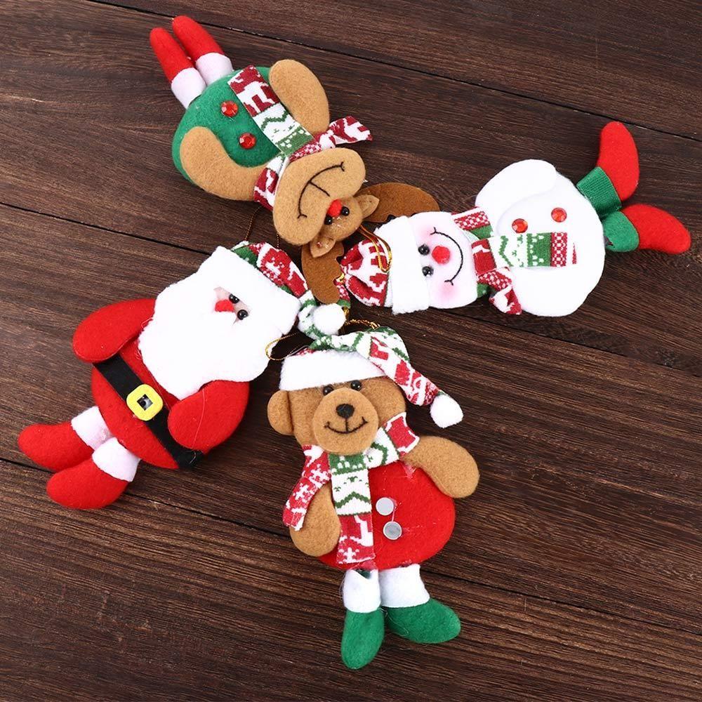 Snowman Elk Bear Party Supplies Cute Decorative Hanging Ornaments Doll Christmas Pendant Christmas Tree Decoration