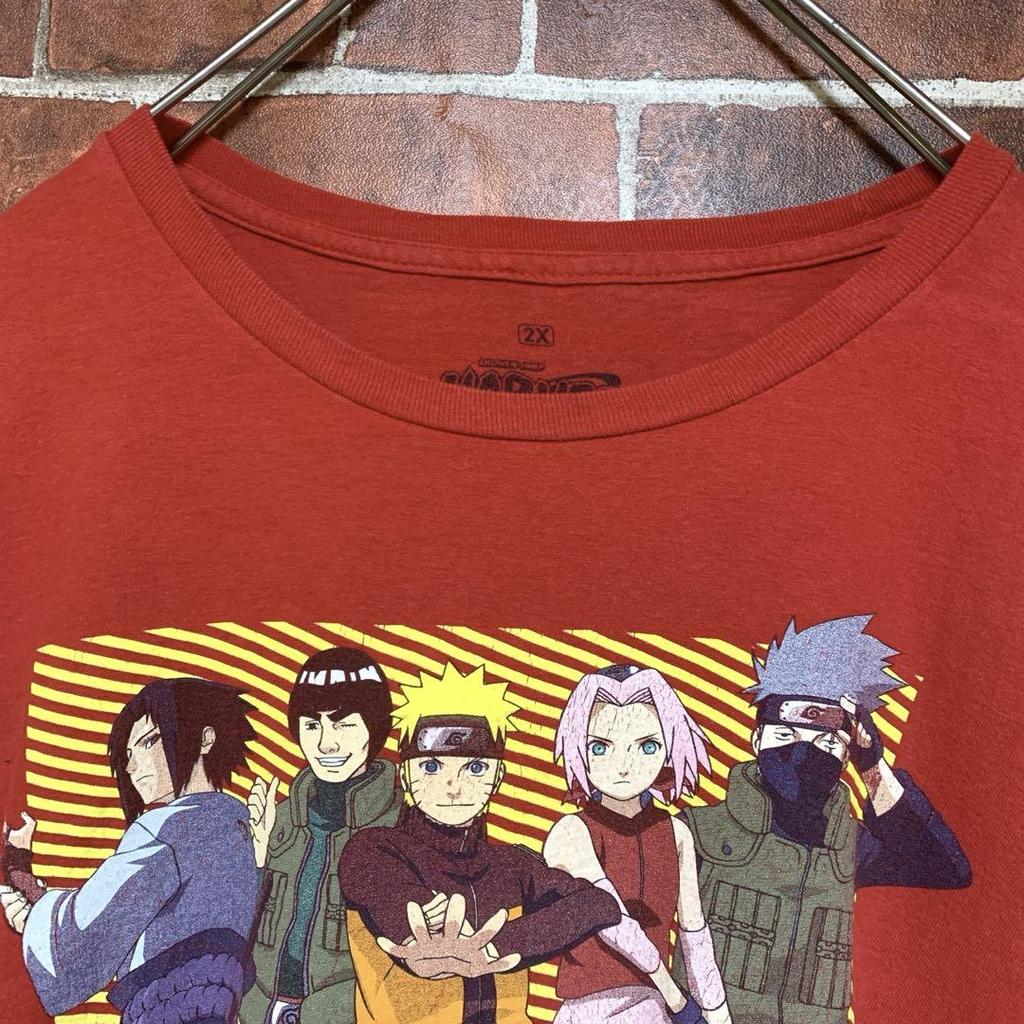 [USED] Rare Naruto Shippuden Big Silhouette Anime T-shirt 2XL