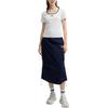 Fila Bequemes figurbetontes Rundhals-T-Shirt Damen Oberteile Wolke-Pilz-Weiß F11W429112FWT