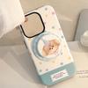 Cartoon Puppy Magnetic Holder Phone Case for Apple Phones