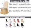 Eetkamerstoelhoes Stretch Parsons Slipcovers met Rok Super Fit Spandex Stoelzittingbeschermer Hoes voor Eetkamer, Hotel, Ceremonie