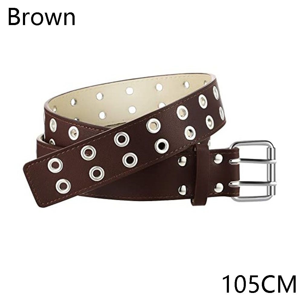

Кожаные кушаки Свитер Пальто Готический пояс Панк пояс для талии Джинсовые пояса Регулируемые ремни brown-105CM