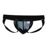 Jockstraps JOCKMAIL One Size Specification Adjustable Waist Size G-string Imitation Leather Removable Scrotal Pouch Fashionable Men's Thong Underwear