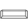 VidaXL Coffee Table Black with Tempered Glass 120x50x35 Cm