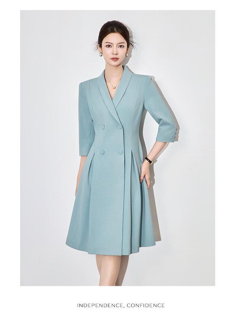 Nanyou Elegancka Formalna Dopasowana Sukienka Garniturowa Damska na Profesjonalne Okazje