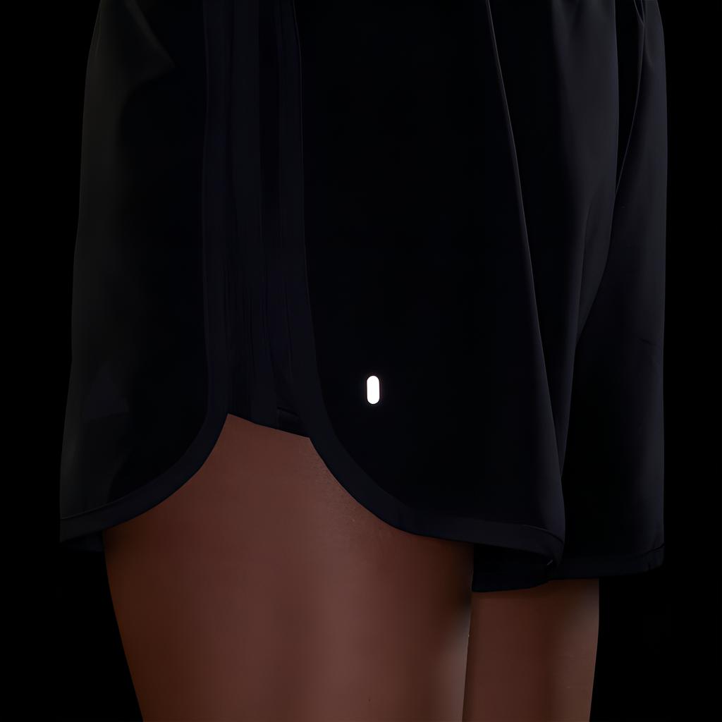 Adidas Logo Print Running Shorts Women Bottoms Black GK5259