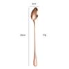 Creative Stainless Steel Long Handle Spoon Set for Ice Cream, Coffee, and More