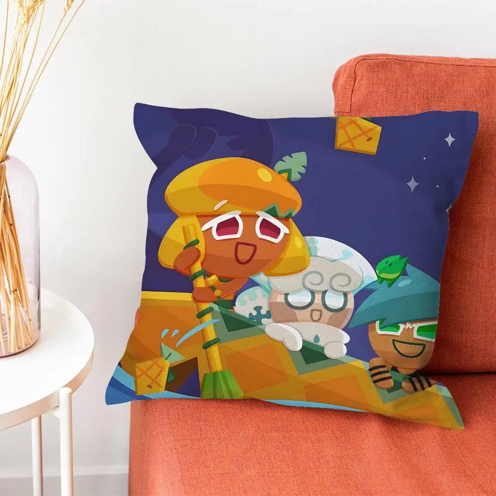 C-Cookie Run Kingdom Pillow Case Pillow Case Living Room Sofa Cushion Cover Suitable For Home Bedroom Room Decoration