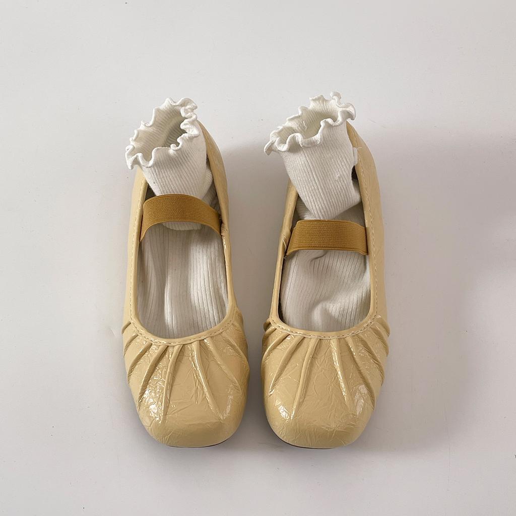 Retro Silver French Round Head Flat Bottom Light Mouth Single Shoes Women's 2025 New Summer Skirt Versatile Mary Jane Shoes