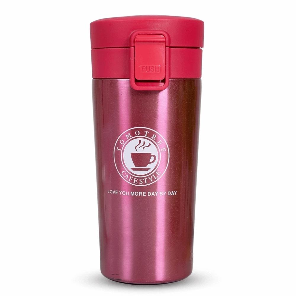 380ml Double Thermos Heat Insulation Cavity Rustless Steel Water Tumbler Sealed Anti-leak Lid Long Cold & Heat Retention Effect