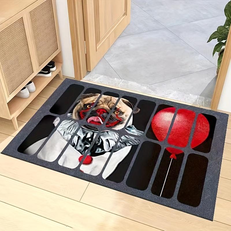 1pc 3D Illusion Doormat, Drain Door Mat, Indoor And Outdoor Area Carpet, Grey Sewer, Family Decoration Doormat